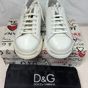 Dolce&Gabbana-Men-White Sneakers.DG-30.Italy.US Sz-11. Eur-44.